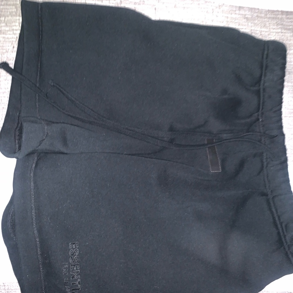 Fear of God Essentials Black Athletic Shorts